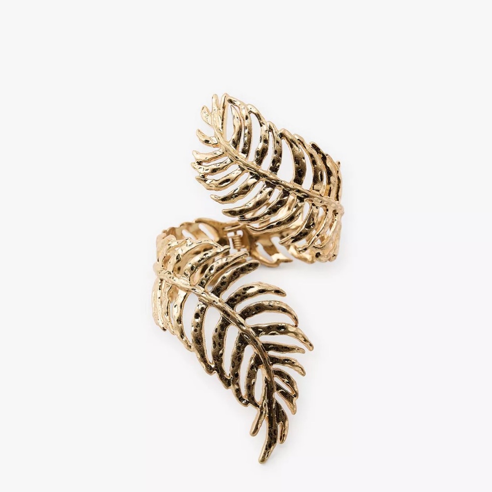 Zara Gold Leaf Wrap Bracelet